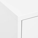 vidaXL Armoire de rangement Blanc 80x35x101 5 cm Acier