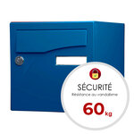 Boîte aux lettres Préface 2 portes bleu gentiane brillant 5010b