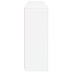 vidaXL Buffets avec lumières LED 3 Pièces blanc bois d'ingénierie
