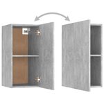 vidaXL Ensemble de meubles TV 4 Pièces Gris béton Bois d'ingénierie