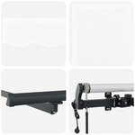 vidaXL Store Rétractable Automatique Blanc 400x350 cm