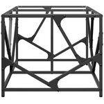 vidaXL Table basse avec dessus en verre transparent 98 5x50x41cm acier