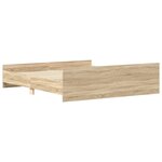 vidaXL Cadre de lit sans matelas chêne sonoma 200x200 cm
