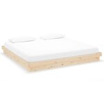 vidaXL Cadre de lit bois massif 200x200 cm