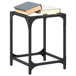 vidaXL Tables basses avec dessus en verre transparent 2 Pièces acier