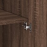 vidaXL Buffet haut chêne marron 80x42 5x249 cm bois d'ingénierie
