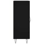vidaXL Buffet Noir 34 5x34x90 cm Bois d'ingénierie