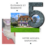 Numéro B - Numéro adhésif pour boîtes aux lettres- Pierre véritable 50 mm  Galibot
