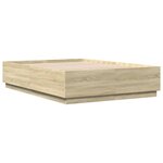 vidaXL Cadre de lit chêne sonoma 160x200 cm bois d'ingénierie