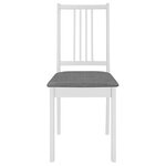 vidaXL Mobilier de salle à manger 5 Pièces MDF Blanc