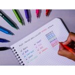 PILOT - Frixion Ball Clicker Moyen - Encre bleue / noire / rouge - x3
