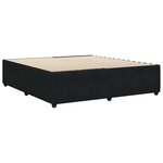 vidaXL Cadre de lit sans matelas noir 180x200 cm velours