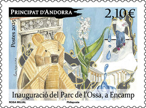 Timbre Andorre - Inauguracio del Parc de l'Ossa, a Encamp