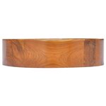 vidaXL Lavabo Bois de teck massif Φ40x10 cm