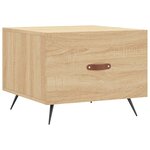 vidaXL Tables basses 2 Pièces chêne sonoma 50x50x40 cm bois d'ingénierie