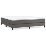 vidaXL Cadre de lit sans matelas gris 160x200 cm similicuir