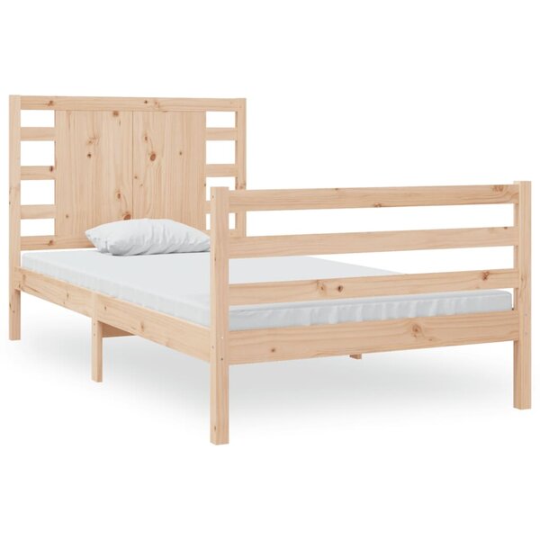 vidaXL Cadre de lit sans matelas 75x190 cm bois de pin massif