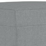 vidaXL Ensemble de canapés 4 Pièces avec coussins Gris clair Tissu
