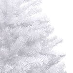 vidaXL Sapin de Noël artificiel à charnières avec neige floquée 270 cm