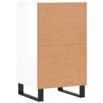 vidaXL Buffet blanc brillant 40x35x70 cm bois d'ingénierie