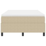 vidaXL Lit à Sommier à Ressorts avec Matelas Vert Clair Gris 120x200 cm Tissu Velours Côtelé