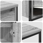 Ensemble de meubles de salle de bain 2 pièces vidaXL gris Sonoma en bois d'ingénierie