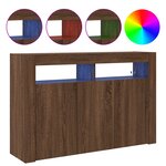 vidaXL Buffet Chêne Brun Bois d'ingénierie 116 x 30 x 75 cm Buffet