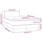 vidaXL Sommier à lattes de lit avec matelas Noir 120x200 cm Velours