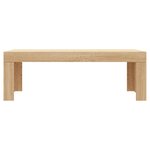 vidaXL Table basse chêne sonoma 102x50x36 cm bois d'ingénierie
