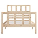 vidaXL Cadre de lit sans matelas bois massif 90x200 cm