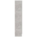 vidaXL Armoire à vitrine Gris béton 82 5x30 5x150 cm Bois d'ingénierie