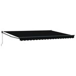 Store rétractable manuel vidaXL Noir 450x300 cm