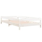 vidaXL Lit empilable sans matelas blanc 80x200 cm bois de pin massif