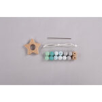 Kit: Anneau Etoile   menthe  17 pièces  Boite
