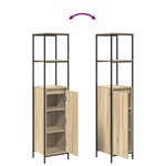 vidaXL Ensemble de meubles de salle de bain 3 pièces en chêne Sonoma