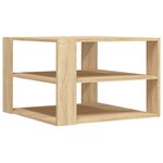 vidaXL Table basse chêne sonoma 59 5x59 5x40 cm bois d'ingénierie