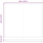 vidaXL Store Rétractable Automatique Blanc 400x350 cm