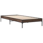 vidaXL Cadre de lit sans matelas chêne marron 75x190 cm