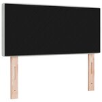Tête de lit LED vidaXL à boutons en cristal tuftés en velours gris clair de 100 cm