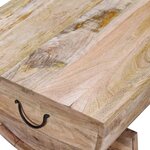 vidaXL Table basse Bois de manguier massif 88x50x40 cm