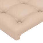 vidaXL Tête de lit à LED Cappuccino 103x16x118/128 cm Similicuir
