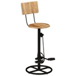 vidaXL Tabourets de bar lot de 2 bois massif de manguier