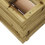 vidaXL Jardinière 50x50x49 5 cm bois de pin imprégné