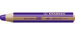 Crayon WOODY 3 en 1 Extra large violet foncé x 5 STABILO