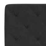 vidaXL Cadre de lit avec LED sans matelas noir 120x200 cm velours