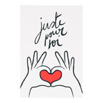 Carte Saint-valentin - Juste Pour Toi - Draeger paris