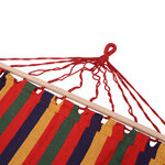 Hamac de voyage respirant portable toile de hamac dim. 2L x 1l m coton polyester multicolore