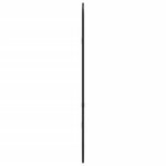vidaXL Miroir mural Noir 60x25 cm Ovale
