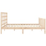 vidaXL Cadre de lit sans matelas bois de pin massif