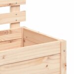 vidaXL Jardinière avec support 79x39 5x114 cm bois de pin massif